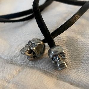 Skull Lariat Necklace